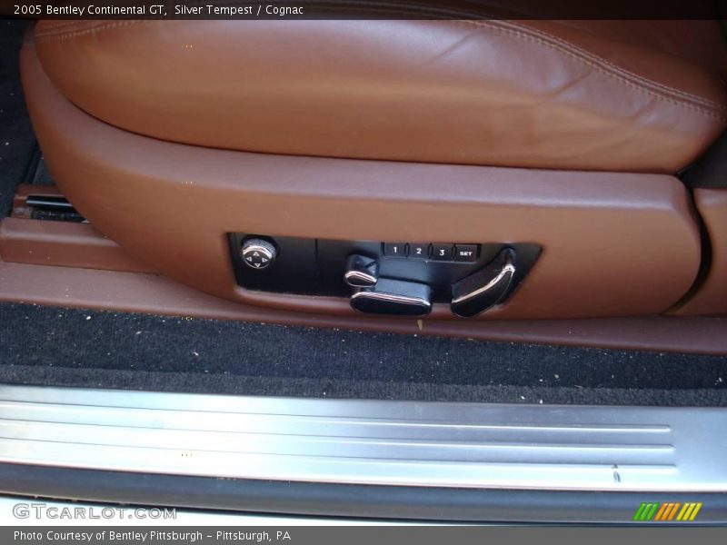 Silver Tempest / Cognac 2005 Bentley Continental GT