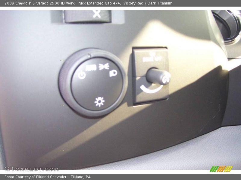 Victory Red / Dark Titanium 2009 Chevrolet Silverado 2500HD Work Truck Extended Cab 4x4