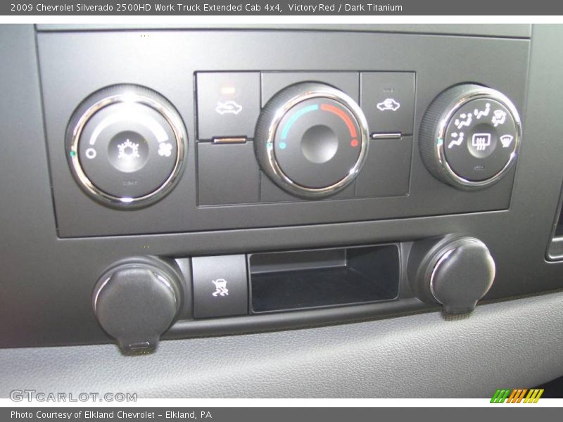 Victory Red / Dark Titanium 2009 Chevrolet Silverado 2500HD Work Truck Extended Cab 4x4