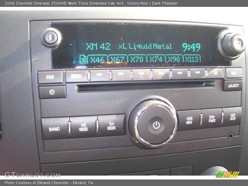 Victory Red / Dark Titanium 2009 Chevrolet Silverado 2500HD Work Truck Extended Cab 4x4