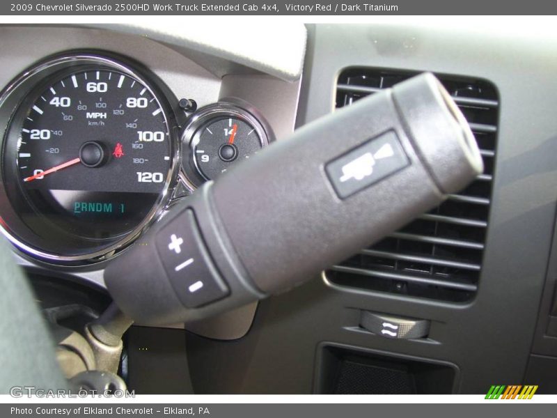 Victory Red / Dark Titanium 2009 Chevrolet Silverado 2500HD Work Truck Extended Cab 4x4