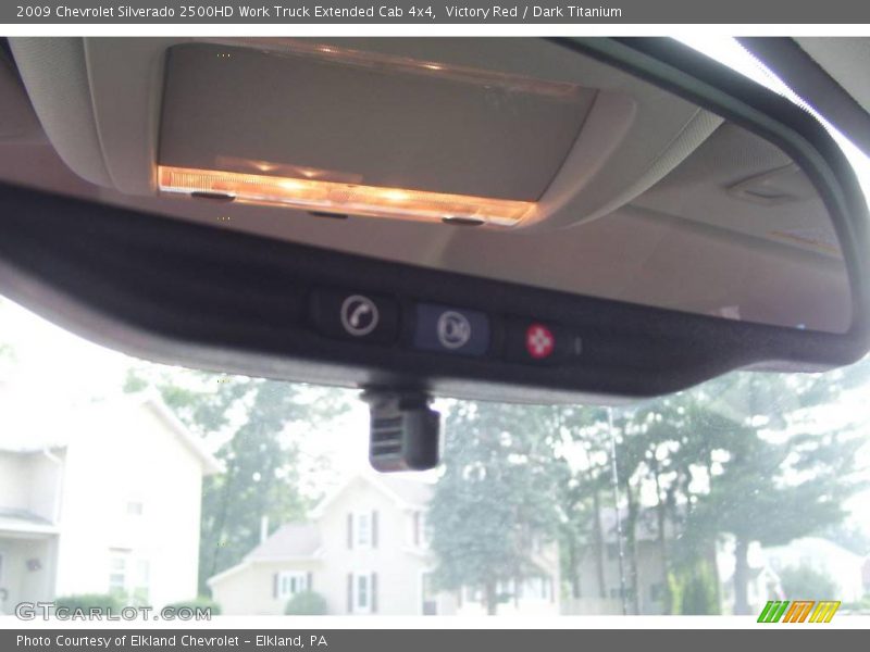 Victory Red / Dark Titanium 2009 Chevrolet Silverado 2500HD Work Truck Extended Cab 4x4