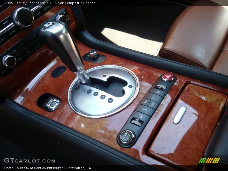 Silver Tempest / Cognac 2005 Bentley Continental GT