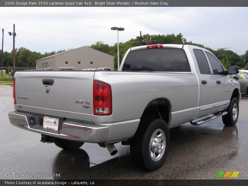 Bright Silver Metallic / Medium Slate Gray 2006 Dodge Ram 3500 Laramie Quad Cab 4x4