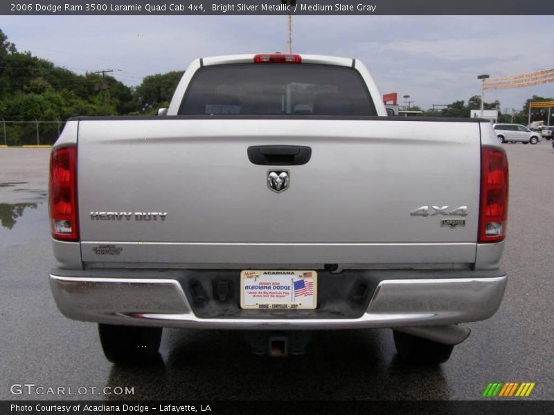 Bright Silver Metallic / Medium Slate Gray 2006 Dodge Ram 3500 Laramie Quad Cab 4x4