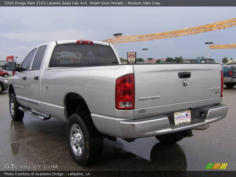 Bright Silver Metallic / Medium Slate Gray 2006 Dodge Ram 3500 Laramie Quad Cab 4x4