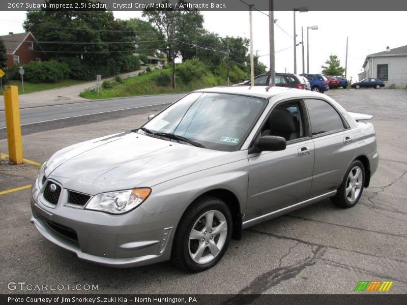 Crystal Gray Metallic / Anthracite Black 2007 Subaru Impreza 2.5i Sedan