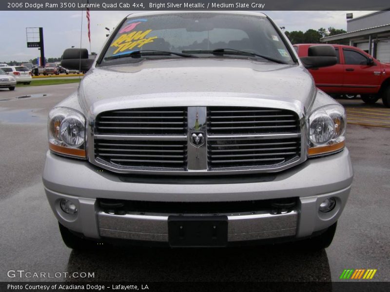 Bright Silver Metallic / Medium Slate Gray 2006 Dodge Ram 3500 Laramie Quad Cab 4x4