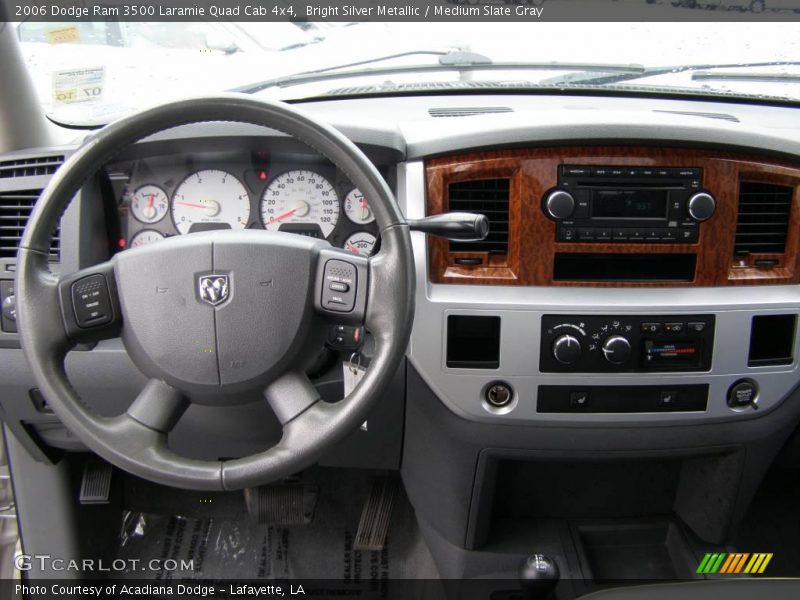 Bright Silver Metallic / Medium Slate Gray 2006 Dodge Ram 3500 Laramie Quad Cab 4x4