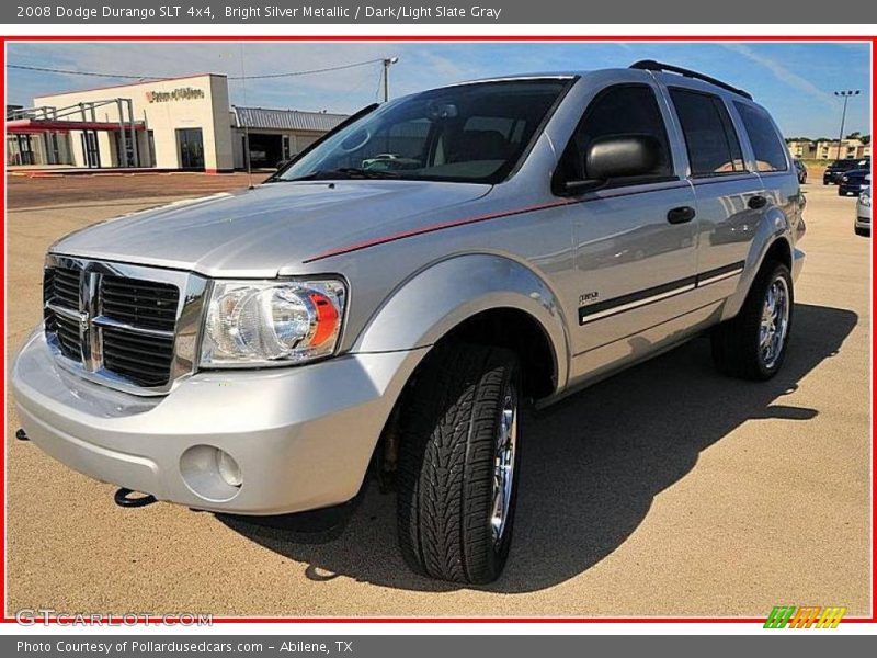 Bright Silver Metallic / Dark/Light Slate Gray 2008 Dodge Durango SLT 4x4
