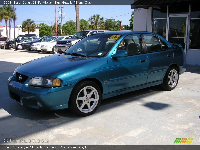 Vibrant Blue Metallic / Stone Gray 2003 Nissan Sentra SE-R