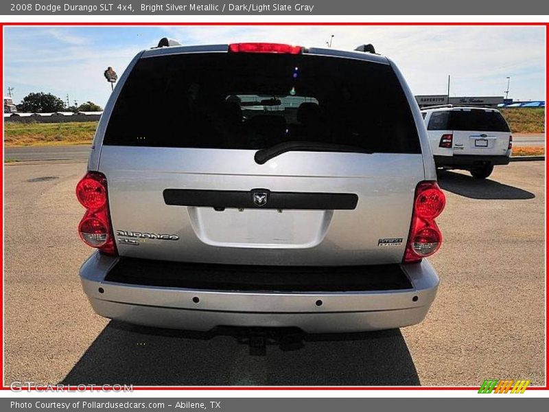 Bright Silver Metallic / Dark/Light Slate Gray 2008 Dodge Durango SLT 4x4