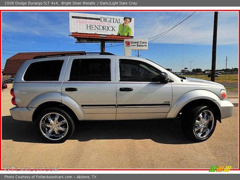 Bright Silver Metallic / Dark/Light Slate Gray 2008 Dodge Durango SLT 4x4