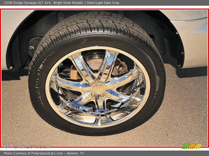 Bright Silver Metallic / Dark/Light Slate Gray 2008 Dodge Durango SLT 4x4