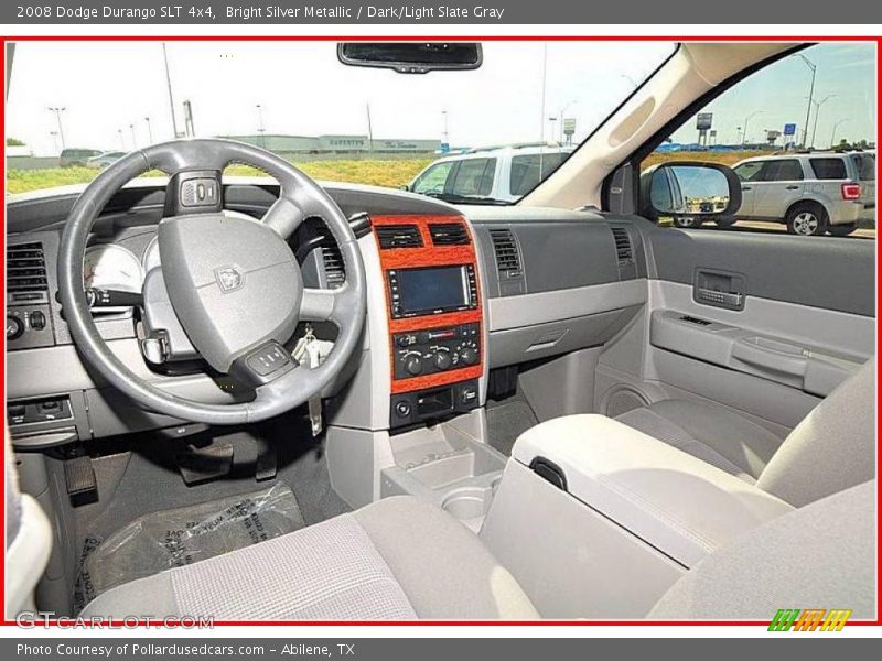 Bright Silver Metallic / Dark/Light Slate Gray 2008 Dodge Durango SLT 4x4