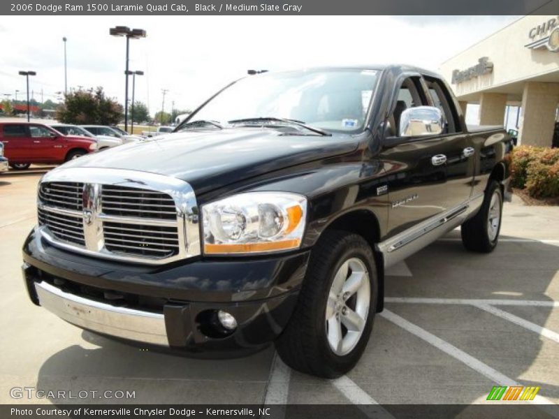 Black / Medium Slate Gray 2006 Dodge Ram 1500 Laramie Quad Cab