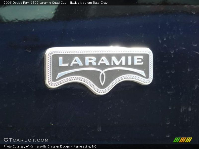 Black / Medium Slate Gray 2006 Dodge Ram 1500 Laramie Quad Cab