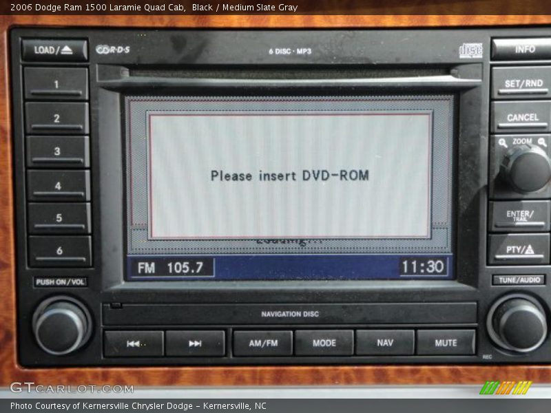 Black / Medium Slate Gray 2006 Dodge Ram 1500 Laramie Quad Cab