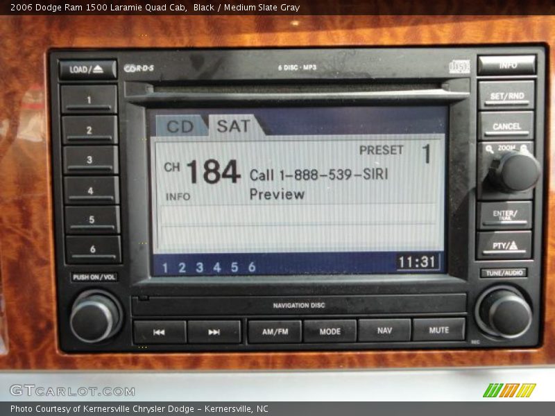 Black / Medium Slate Gray 2006 Dodge Ram 1500 Laramie Quad Cab