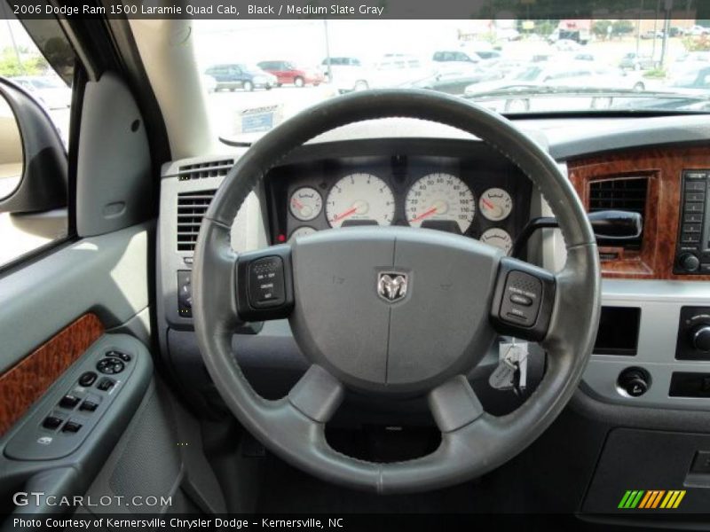 Black / Medium Slate Gray 2006 Dodge Ram 1500 Laramie Quad Cab