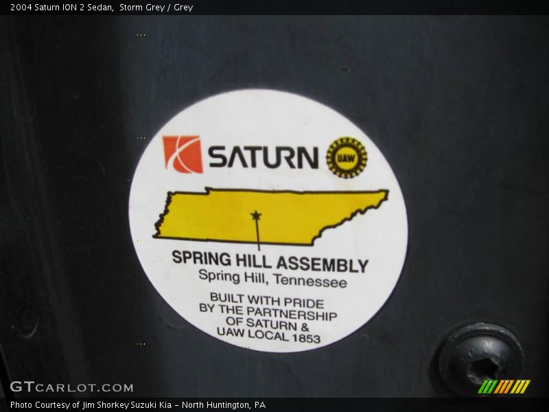 Storm Grey / Grey 2004 Saturn ION 2 Sedan