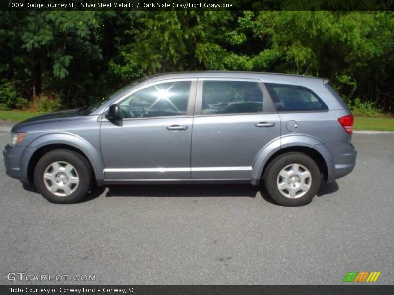 Silver Steel Metallic / Dark Slate Gray/Light Graystone 2009 Dodge Journey SE