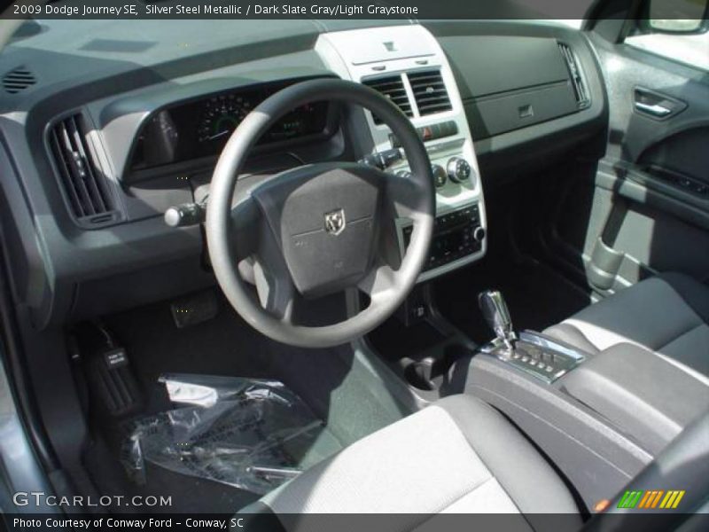 Silver Steel Metallic / Dark Slate Gray/Light Graystone 2009 Dodge Journey SE