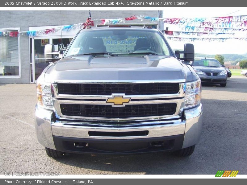 Graystone Metallic / Dark Titanium 2009 Chevrolet Silverado 2500HD Work Truck Extended Cab 4x4