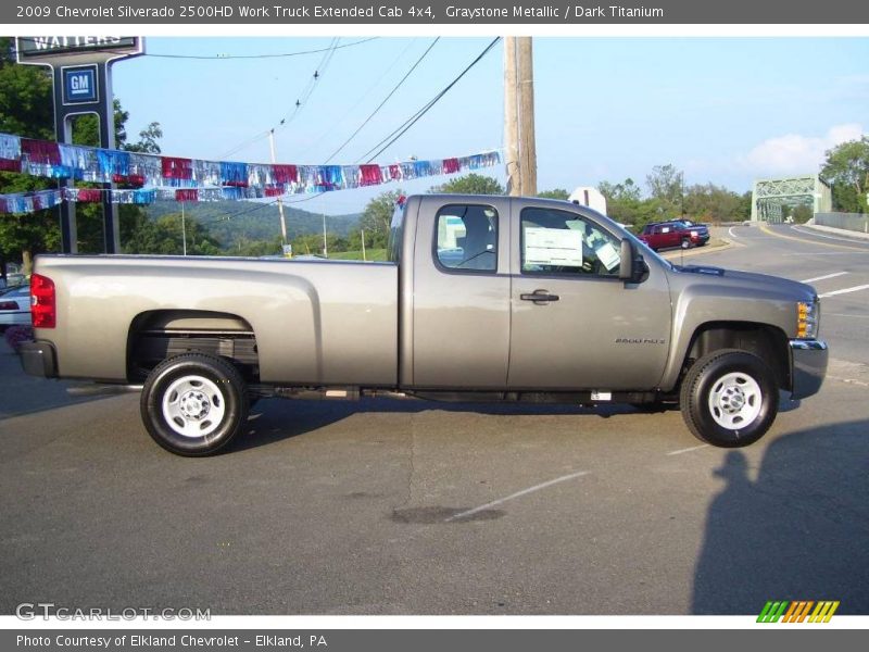 Graystone Metallic / Dark Titanium 2009 Chevrolet Silverado 2500HD Work Truck Extended Cab 4x4