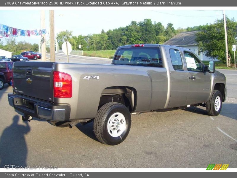 Graystone Metallic / Dark Titanium 2009 Chevrolet Silverado 2500HD Work Truck Extended Cab 4x4