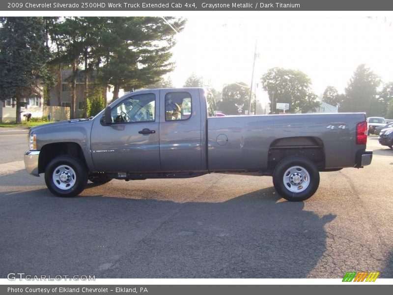 Graystone Metallic / Dark Titanium 2009 Chevrolet Silverado 2500HD Work Truck Extended Cab 4x4