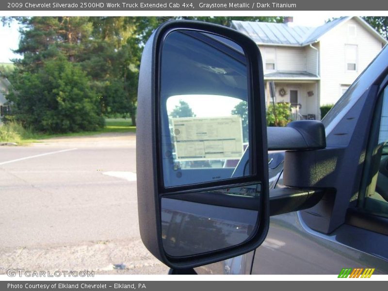 Graystone Metallic / Dark Titanium 2009 Chevrolet Silverado 2500HD Work Truck Extended Cab 4x4