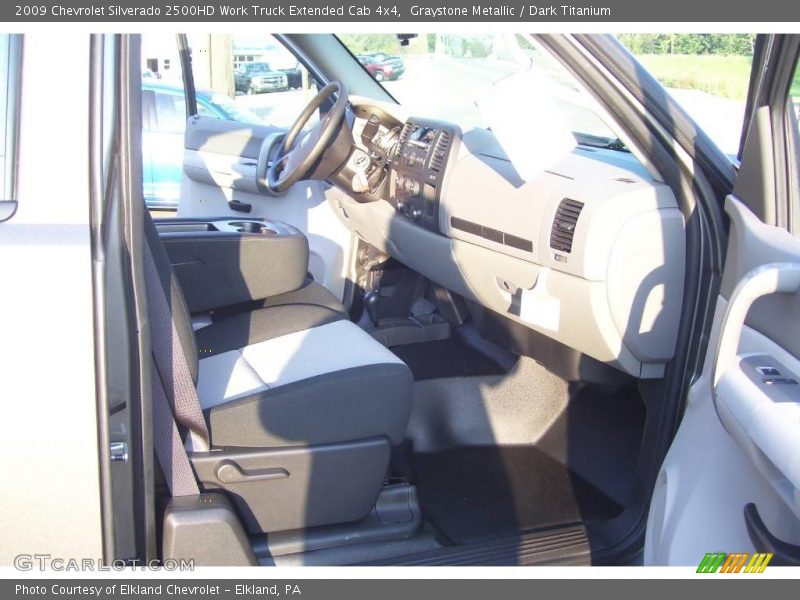 Graystone Metallic / Dark Titanium 2009 Chevrolet Silverado 2500HD Work Truck Extended Cab 4x4