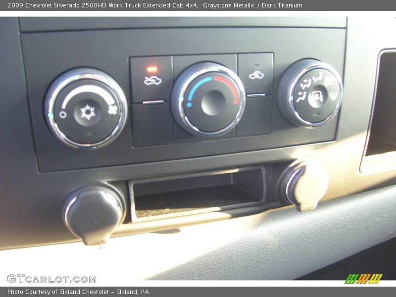 Graystone Metallic / Dark Titanium 2009 Chevrolet Silverado 2500HD Work Truck Extended Cab 4x4