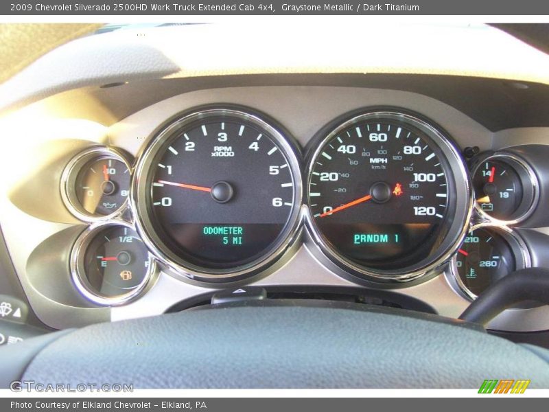 Graystone Metallic / Dark Titanium 2009 Chevrolet Silverado 2500HD Work Truck Extended Cab 4x4