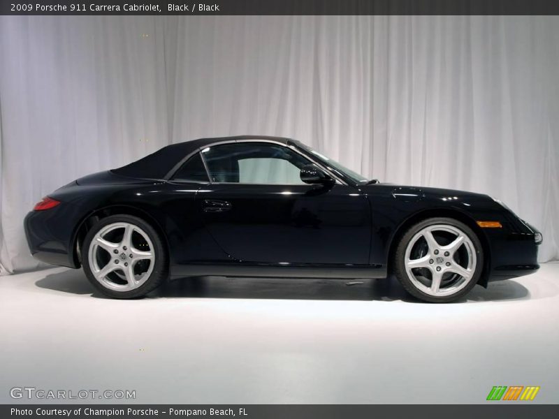 Black / Black 2009 Porsche 911 Carrera Cabriolet