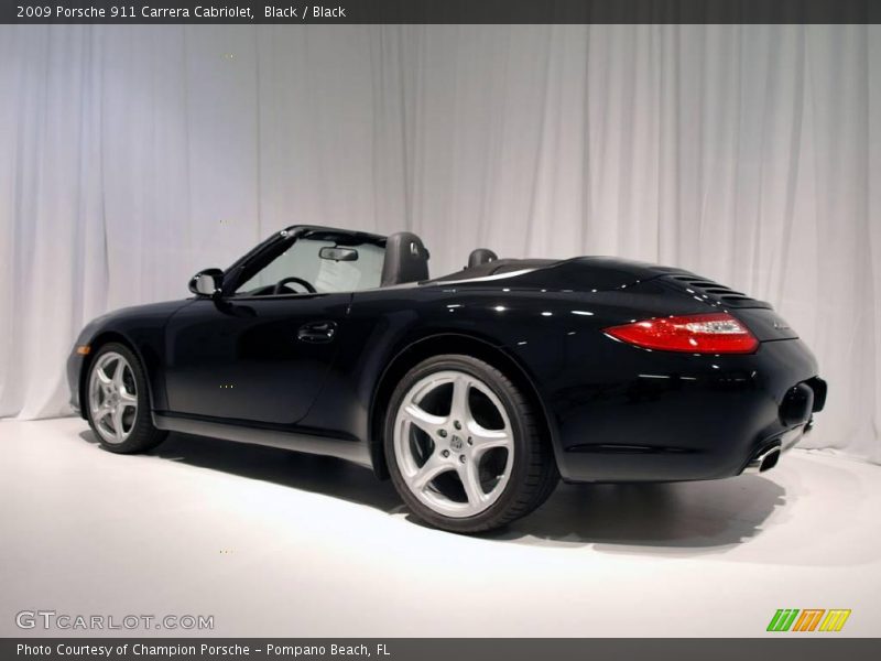 Black / Black 2009 Porsche 911 Carrera Cabriolet