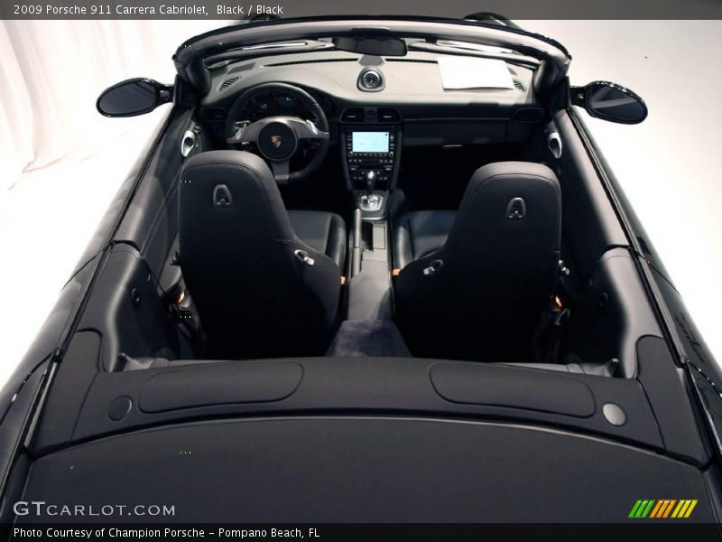 Black / Black 2009 Porsche 911 Carrera Cabriolet