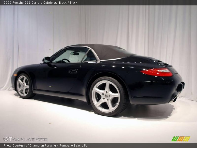 Black / Black 2009 Porsche 911 Carrera Cabriolet