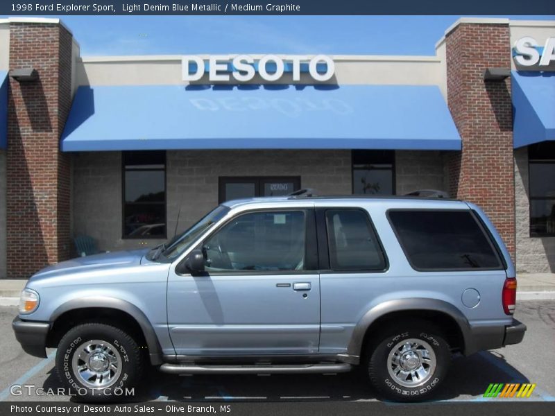 Light Denim Blue Metallic / Medium Graphite 1998 Ford Explorer Sport
