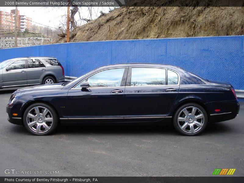 Dark Sapphire / Saddle 2008 Bentley Continental Flying Spur