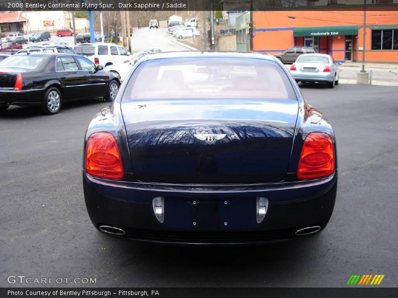 Dark Sapphire / Saddle 2008 Bentley Continental Flying Spur
