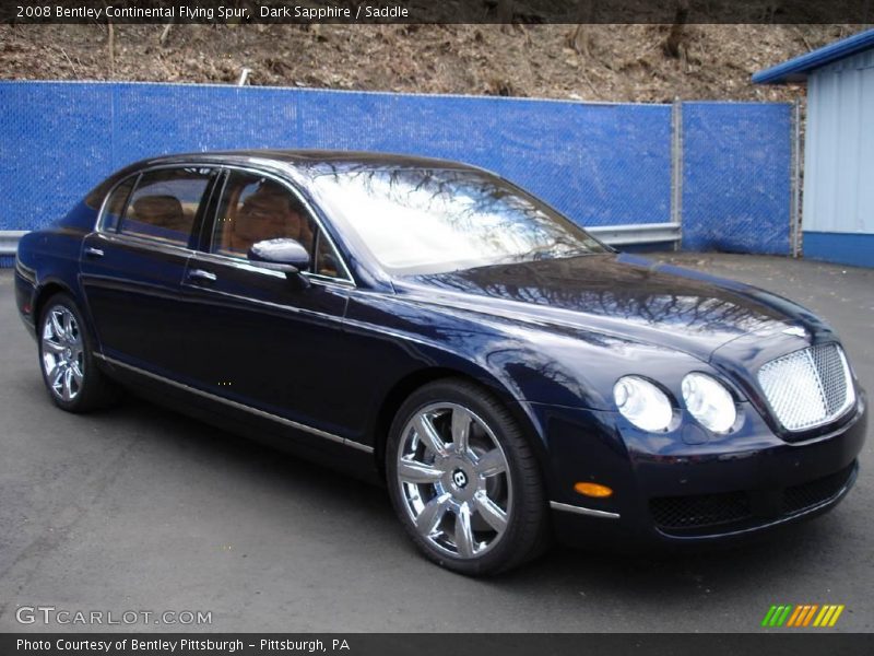 Dark Sapphire / Saddle 2008 Bentley Continental Flying Spur