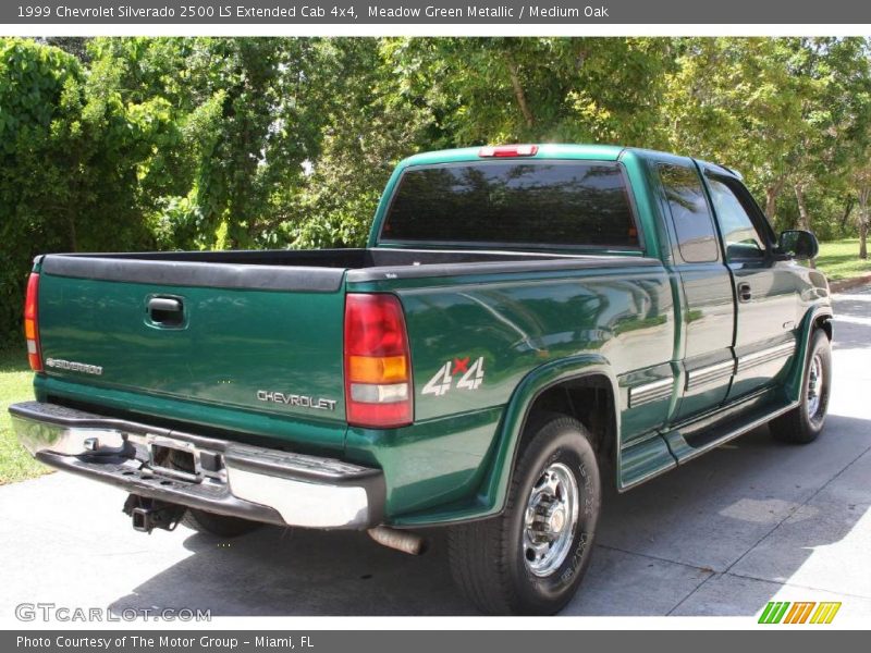 Meadow Green Metallic / Medium Oak 1999 Chevrolet Silverado 2500 LS Extended Cab 4x4