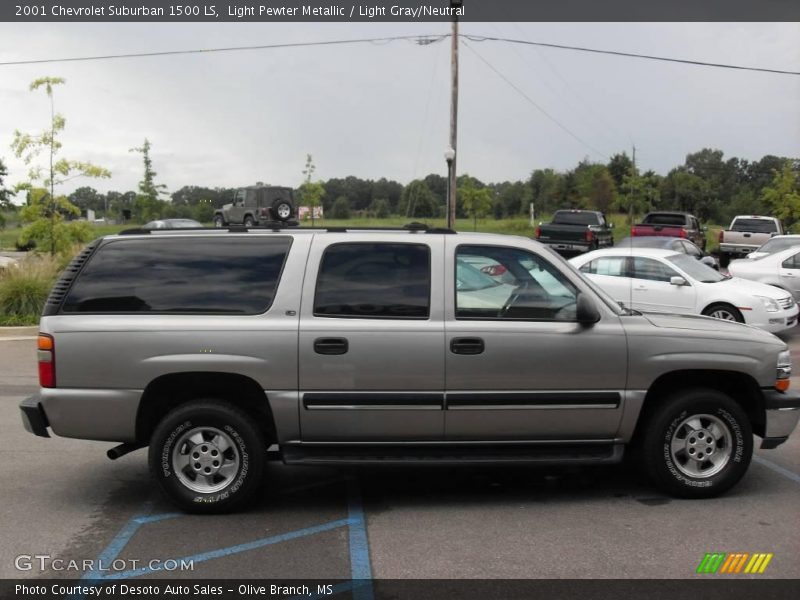 Light Pewter Metallic / Light Gray/Neutral 2001 Chevrolet Suburban 1500 LS