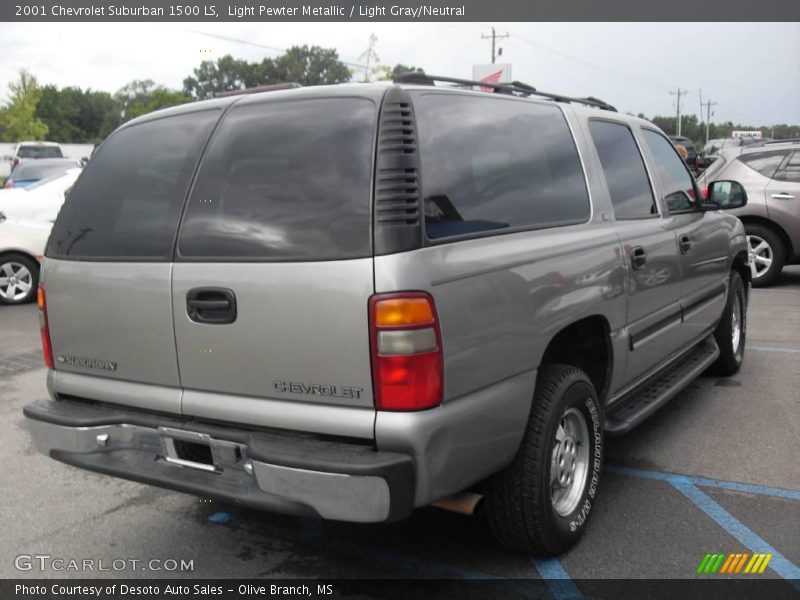 Light Pewter Metallic / Light Gray/Neutral 2001 Chevrolet Suburban 1500 LS