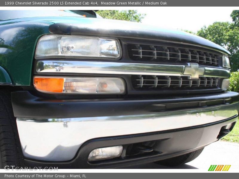 Meadow Green Metallic / Medium Oak 1999 Chevrolet Silverado 2500 LS Extended Cab 4x4