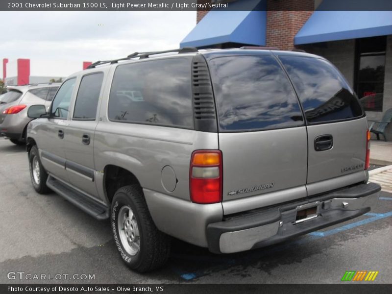 Light Pewter Metallic / Light Gray/Neutral 2001 Chevrolet Suburban 1500 LS