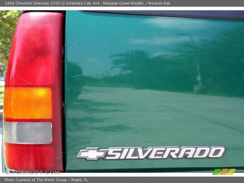Meadow Green Metallic / Medium Oak 1999 Chevrolet Silverado 2500 LS Extended Cab 4x4
