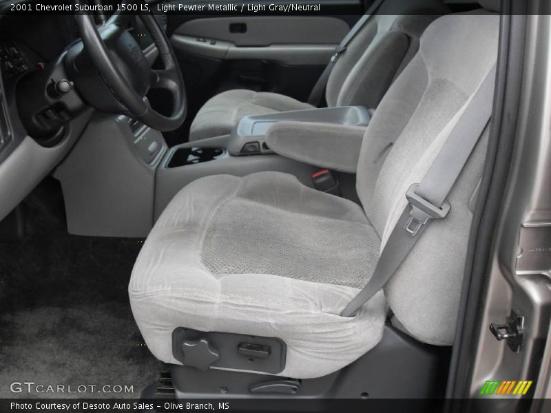 Light Pewter Metallic / Light Gray/Neutral 2001 Chevrolet Suburban 1500 LS